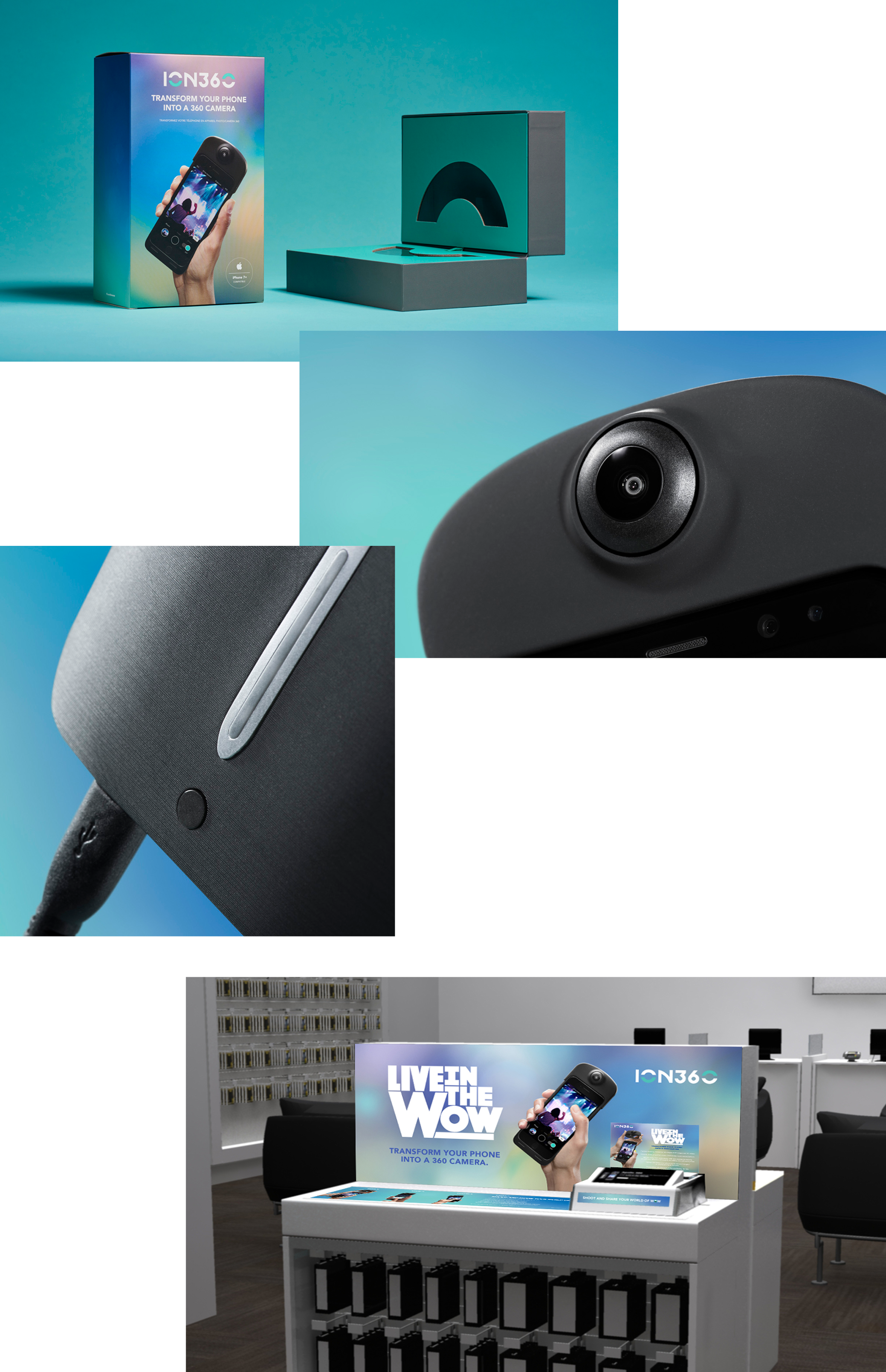 ION360 identity, packaging and retail