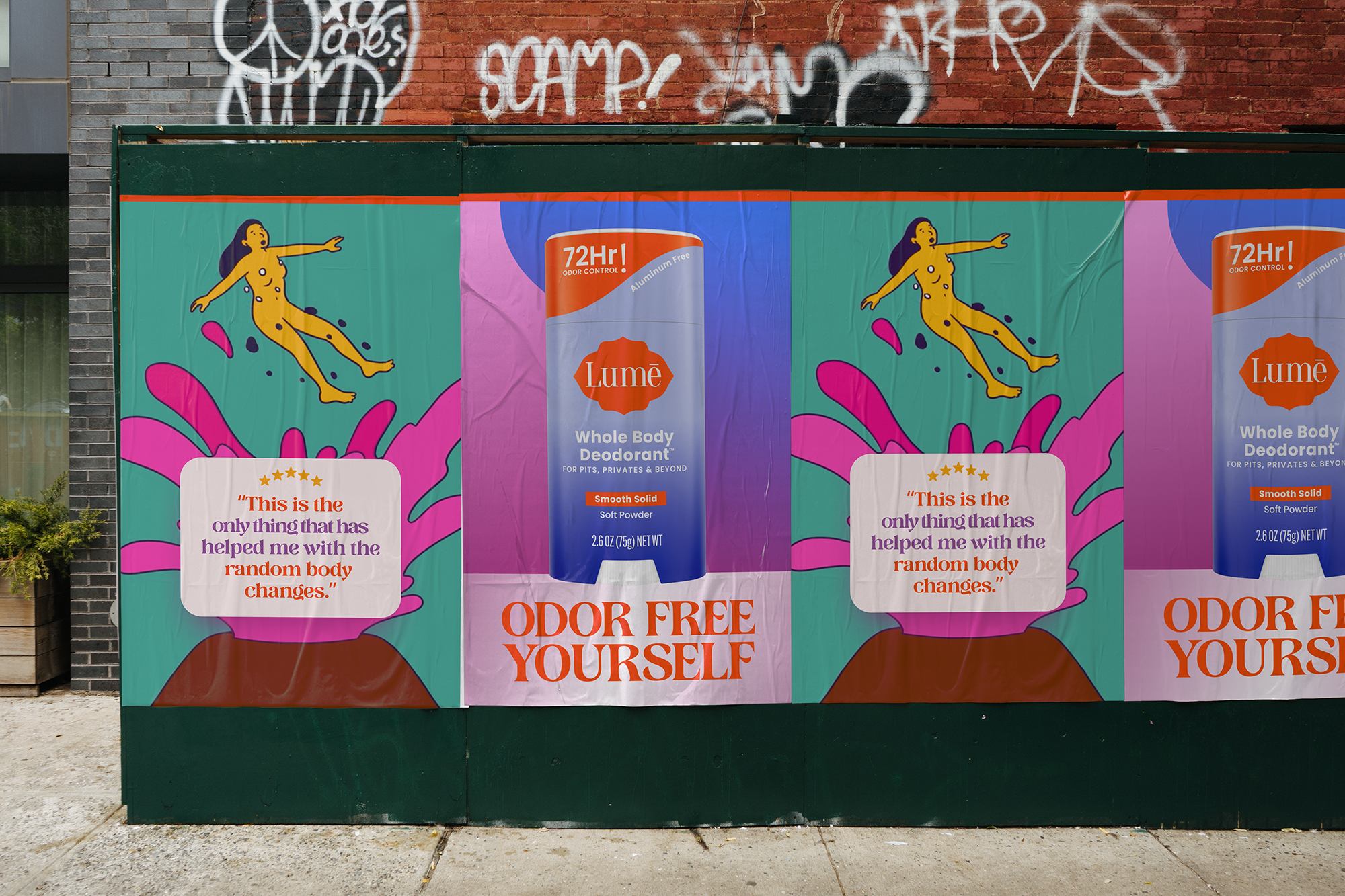 Lume — Random Body Changes urban poster OOH