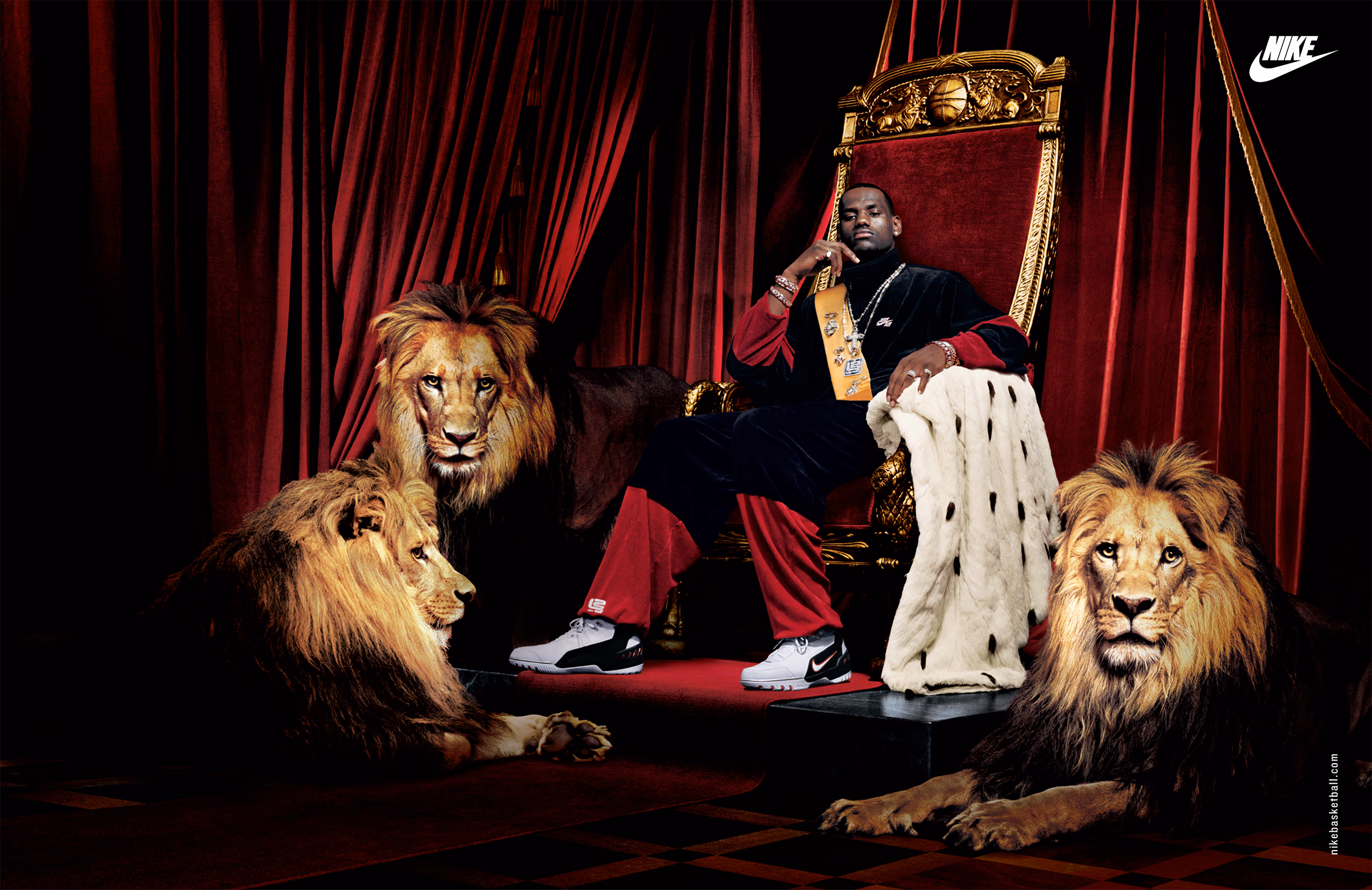 Nike Hoops out-of-home poster — King James