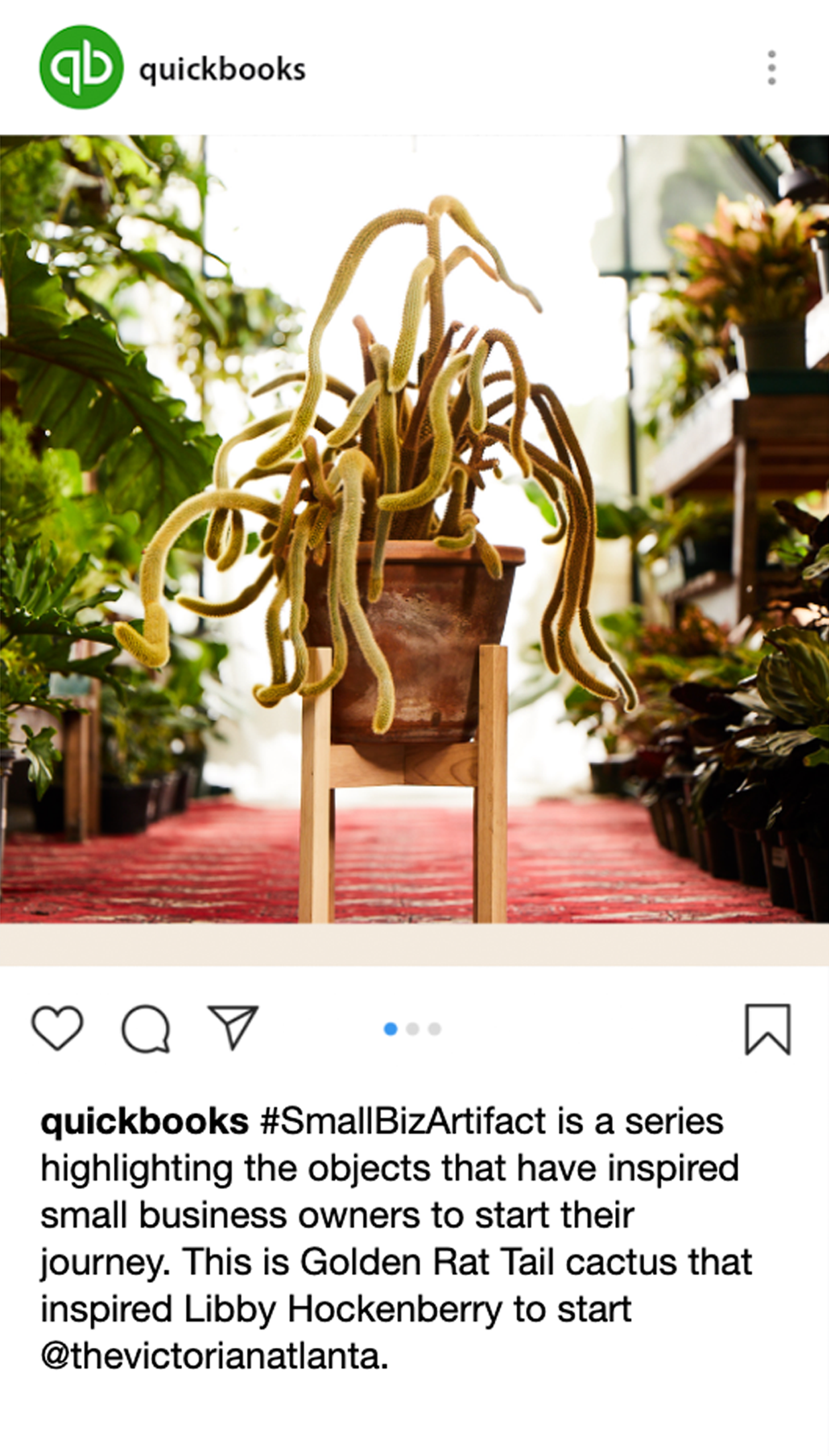 QuickBooks #SmallBizArtifact — Victorian story slide 1